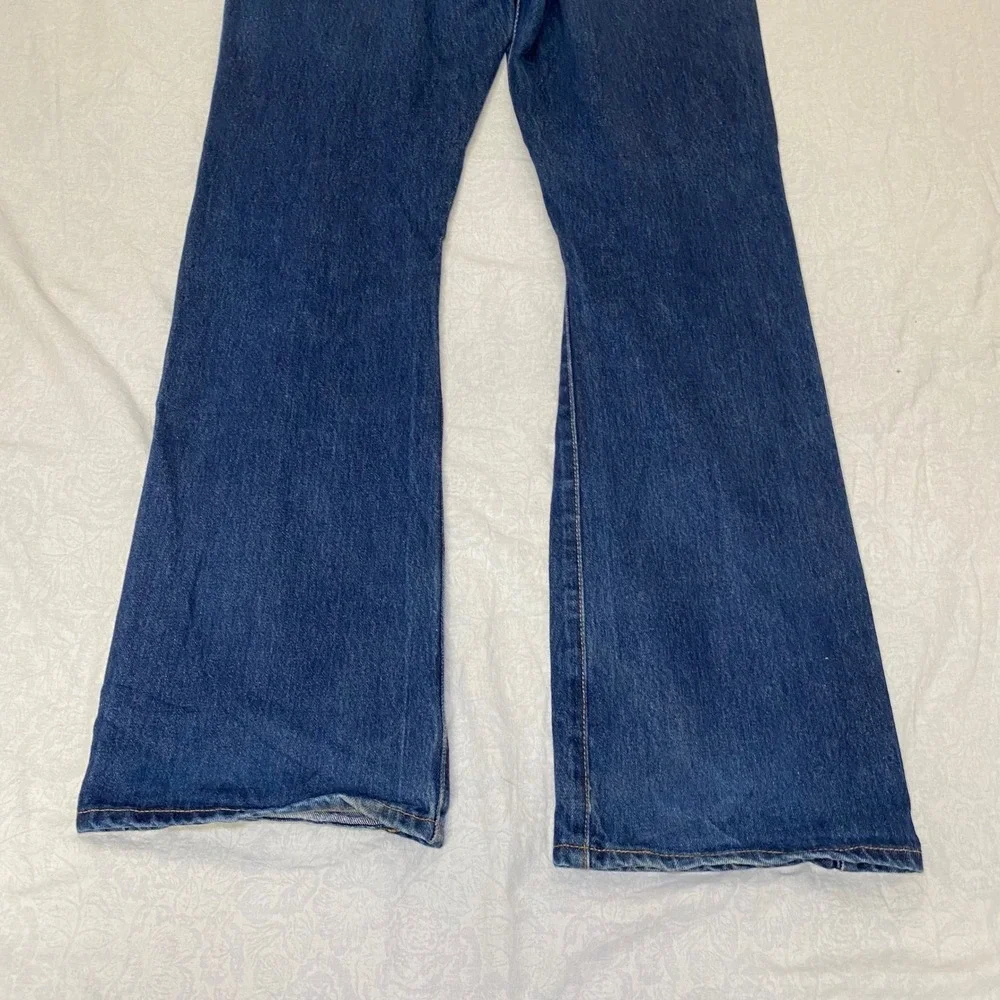 Levi's 517 Boot Cut Jeans Men's 38x34 Blue Water Less Stretch Denim
